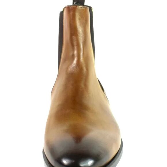 Chelsea Cognac Italian Ankle Boots for Men main image 4
